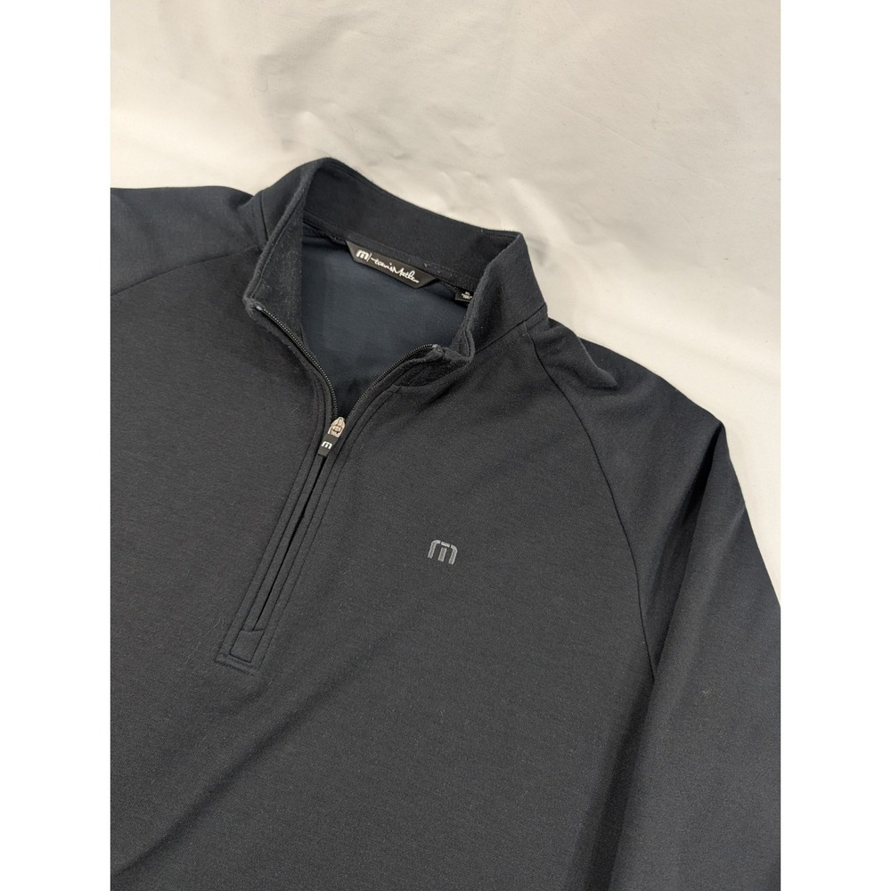 Travis Mathew Valiant Quarter Zip Pullover Mens XL Black Long Sleeve Sedona Golf